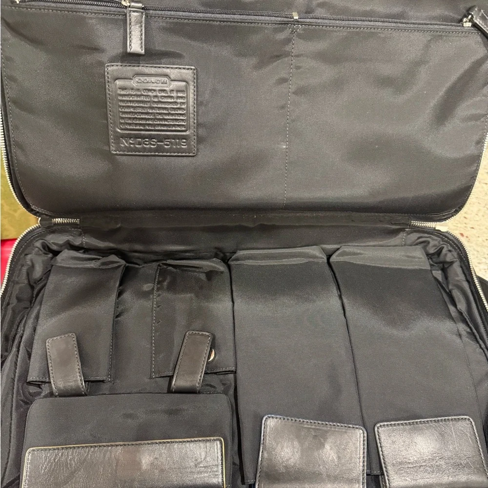 Coach Black briefcase Leather Men's Bag